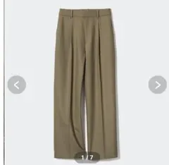 UNIQLOユニクロ・タックワイドパンツ・L