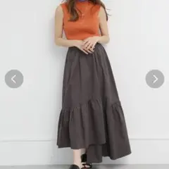 MURUA　アシメギャザーロングスカート
