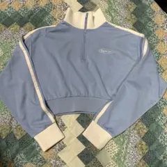 INGNI イング ハーフジップ トレーナー ショート丈スウェット 水色