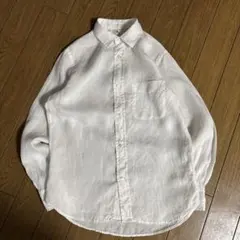 KATO'カトーリネンシャツメンズS長袖シャツホワイト麻