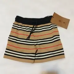 新品未使用　タグ付　バーバリー　ショートパンツ　ノバチェック　3Y 100