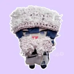 にじぱぺっと ぬい服 猫耳ニット帽 リボン 編み物