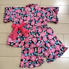 甚平 女の子 110 花柄 セット 夏祭り