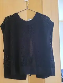 GU メッシュバックリボンセーター半袖