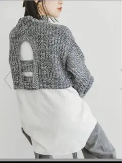 UR ドッキングニットプルオーバー　洗濯可　FREE アーバンリサーチ