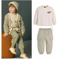 【新品タグ付】モイモルン　クリストファートップス＆パンツ　120cm