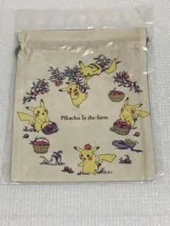 ピカチュウ 巾着袋 ポケモンセンター Pikachu in the farm