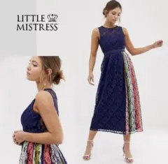 【新品タグ付き✨】リトルミストレス Mサイズ レース 花総柄 ワンピース ドレス