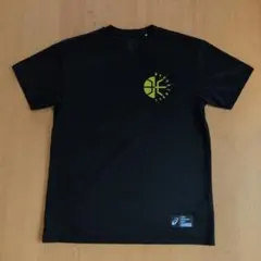 アシックス バスケットTシャツ レディースL 黒 バックプリント