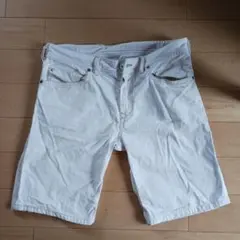デニムハーフパンツ ホワイト