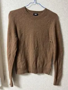 UNIQLO ブラウン クルーネック セーター 長袖