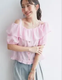 Laboutique BonBon フリルオフショルキャミブラウスのサムネイル