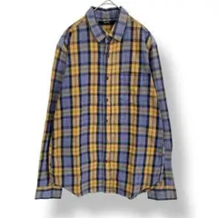niko and ...【➂】長袖チェックシャツ　イエロー　ブルー　春秋　綿