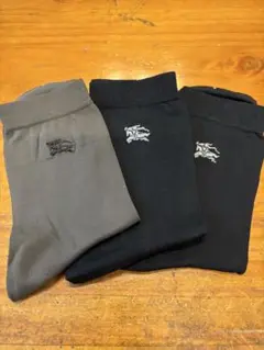 新品 BURBERRY バーバリー ソックス 3枚まとめ売り 23〜24㎝