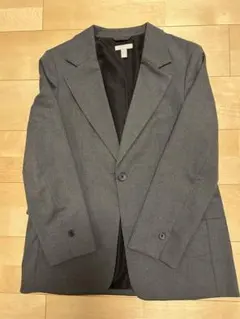 最終値下げ　グレー ダブルブレストジャケット Sサイズ