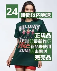 正規品 最新作 新品未使用 未開封 ZUMBA クリスマス Tシャツ XS/S