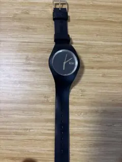 【電池切れ】icewatch ブラック　ラバーベルト