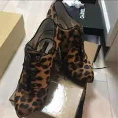 DOLCE&GABBANA レオパード柄 ハラコ ブーティのサムネイル