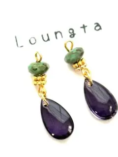 5点で450円引き ハンドメイドピアス 樹脂ピアス チェコビーズピアス