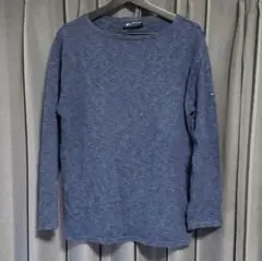 セントジェームス ウエッソン “ミックス杢素材” 霜降りインディゴ T5