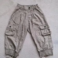 【UNIQLO】美品　ベージュ カーゴパンツ 130㌢