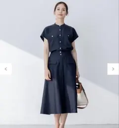 ハイネックシアーノースリーブワンピース　FRAY I.D ハイネックシアーノースリーブワンピース FRAY I.D - メルカリ