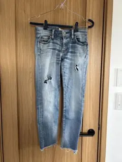 Ungridアングリッド　ダメージデニム　ヴィンテージ　ウォッシュ加工　24