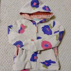 hakka kids♥綿100%花柄パーカー110cm