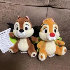 チップとデール　ぬいぐるみバッチ　ディズニー