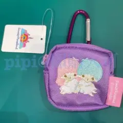 ④ キキララ カラビナミニ刺繍ポーチ ピューロランド サンリオ
