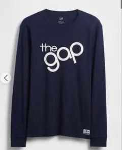 GAP ロゴプリント ロンT メンズ レディース　サイズM ネイビーのサムネイル