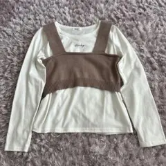 WEGO ウィゴー Tシャツ ビスチェ付き レイヤード