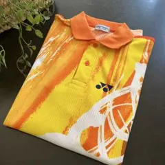 YONEX ポロシャツ Sサイズ オレンジ イエロー