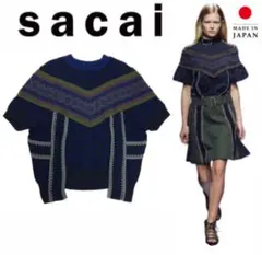 1867【美品】サカイ ラップスカート バンダナ柄 アシンメトリー