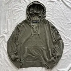 00s Polo Ralph Lauren ポロ生地パーカー アメカジ フェード