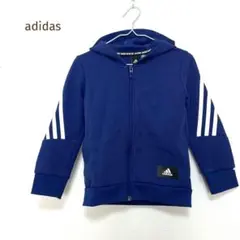 【アディダス】キッズ　ジップアップパーカー(100)ジャージ上　長袖　ポケット