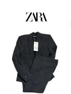 ZARAザラ スーツ 上下セット セットアップ ドット ネイビー