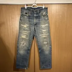 60s 70s Levis 505 BIGE 66前期 赤耳 ボタン裏8