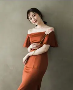 bittersweet マーメイドドレス　テラコッタ