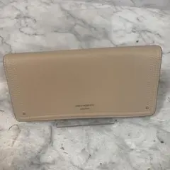 AND CHOUETTE ベージュ 長財布　レザーのサムネイル