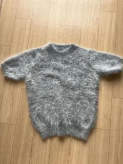 半袖モヘアニット