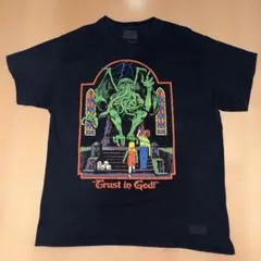 スティーブン・ローズ　 Cthulhu神話グラフィック Tシャツ 黒 L