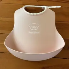 【値下げ】BABYBJÖRN ピンクお食事エプロン