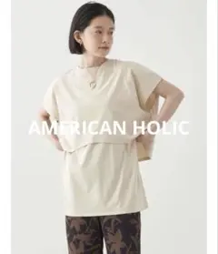 【AMERICAN HOLIC】レイヤードフレンチスリーブカットチュニックのサムネイル