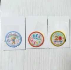 ダッフィー&フレンズ カラフルハピネス ワッペン 全員シルエット 20周年 3個