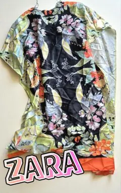 ♥️ZARA♥️ザラ花柄チュニックワンピース新品タグ付き♥️リゾートドレス