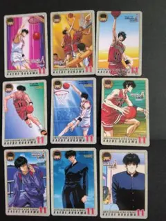 スラムダンク トレーディングカード カードダス キラセット 17枚セット 流川 スラムダンク トレーディングカード カードダス キラセット 17枚