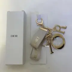 ディオール ノベルティ ロゴキーホルダー キーリング チャーム ロゴ入り