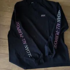 SEDAN ALL-PURPOSE ロゴ ロングスリーブTシャツ ブラックXL