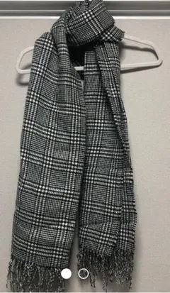 GU★千鳥格子柄　大判ストールマフラー★